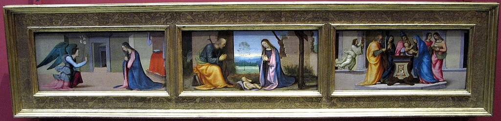 Visitazione - Predella, Galleria degli Uffizi, Firenze